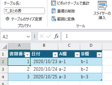まとめ表