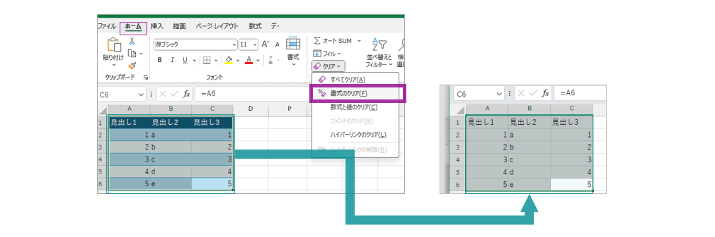 スタイルを初期化する
