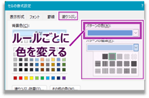 大分類（階層Lv1）ごとの色分け設定1
