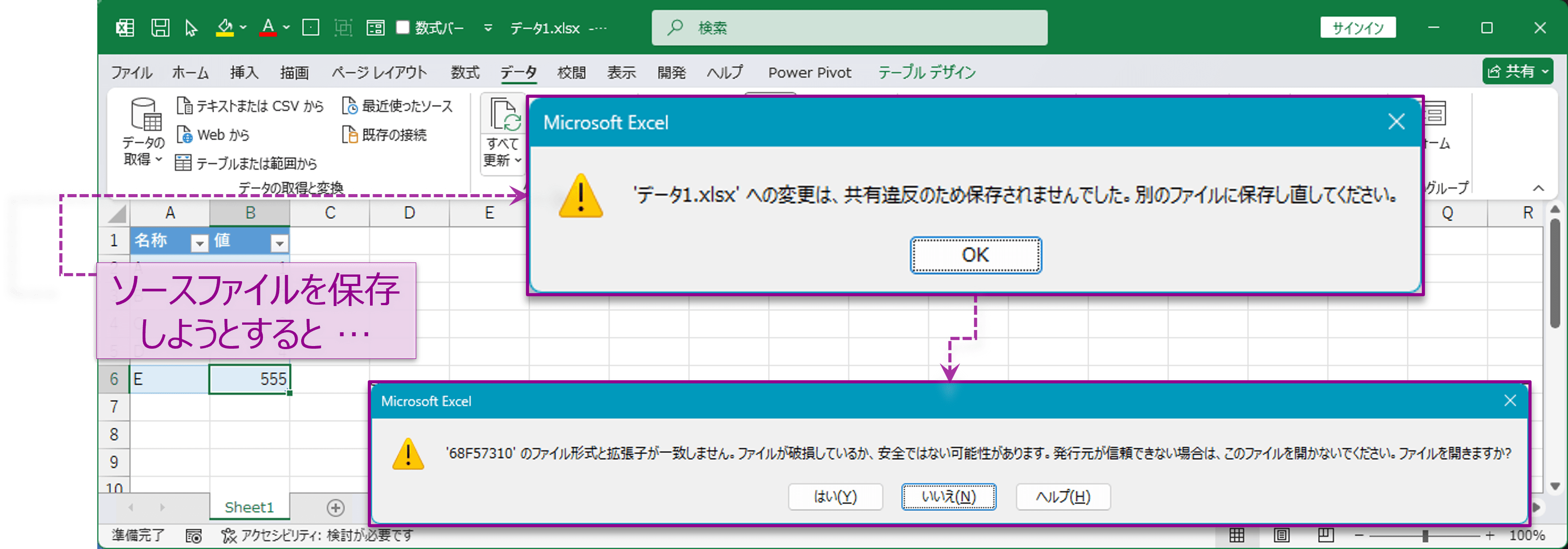症状：ソースファイルのロック