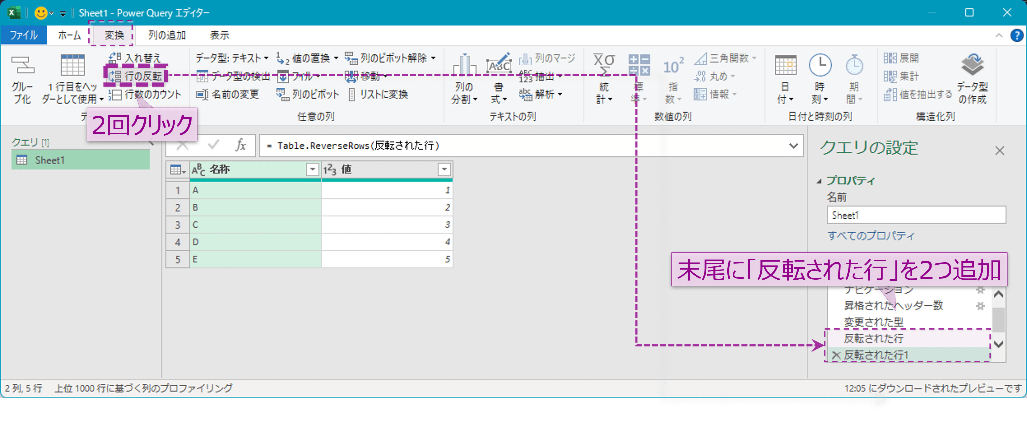 適用したステップ